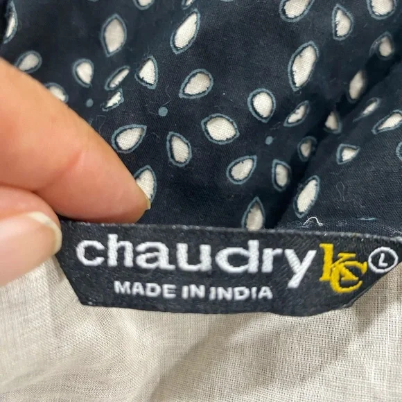 Chaudry KC large Black and beige Polka Dot Dress - Picture 5 of 7